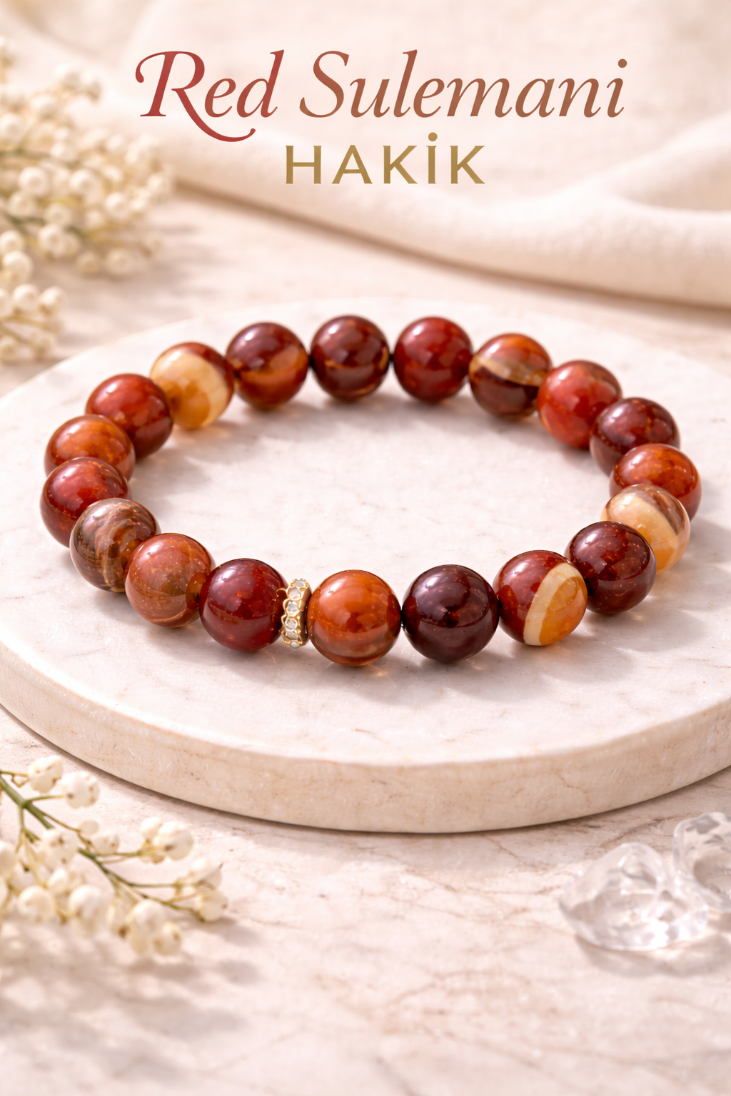 Red Sulemani Hakik Stone | Natural Sulemani Agate for Protection, Positivity & Spiritual Balance - Image 4