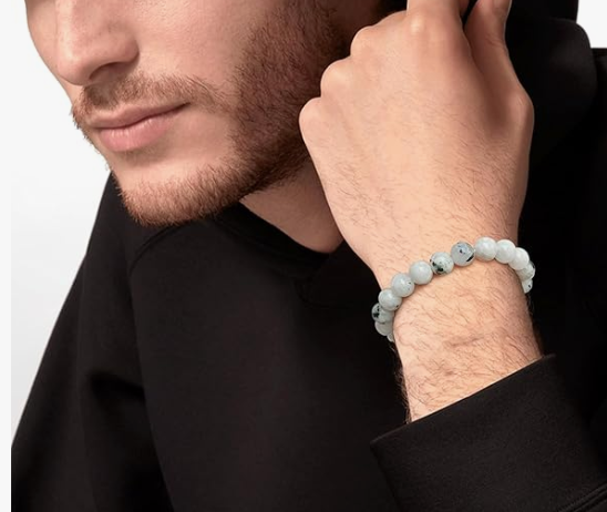 Moon Stone Bracelet for Men & Women | Natural Moonstone Healing Crystal Bracelet for Emotional Balance, Calmness & Positive Energy - Image 3