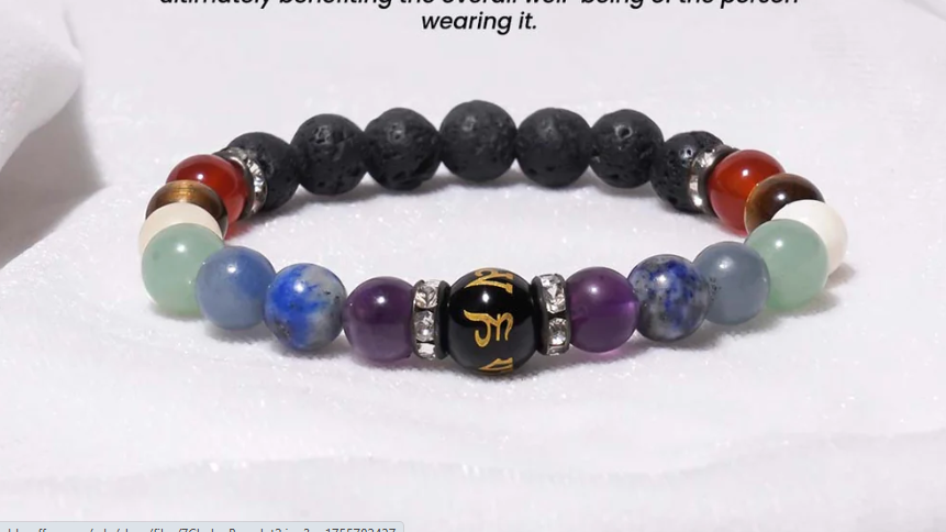 Seven Chakra Bracelet | Natural 7 Chakra Healing Crystal Bracelet for Energy Balance, Meditation & Positive Vibes - Image 2