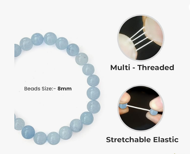 Aquamarine Bracelet – Unlock Calmness, Confidence & Clear Communication | Natural Healing Crystal for Peace & Positive Energy - Image 4
