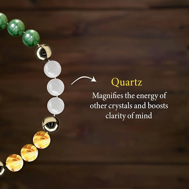 Nav Grah Bracelet for Men & Women – Natural 9 Planet Gemstone Astrology Bracelet | Adjustable Healing & Spiritual Protection - Image 2