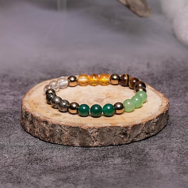Nav Grah Bracelet for Men & Women – Natural 9 Planet Gemstone Astrology Bracelet | Adjustable Healing & Spiritual Protection - Image 3