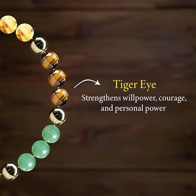Nav Grah Bracelet for Men & Women – Natural 9 Planet Gemstone Astrology Bracelet | Adjustable Healing & Spiritual Protection - Image 5