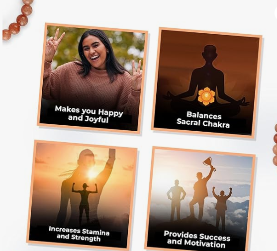 Sunstone Original Bracelet | Natural Sunstone Crystal Bracelet for Confidence, Positivity & Emotional Strength - Image 4